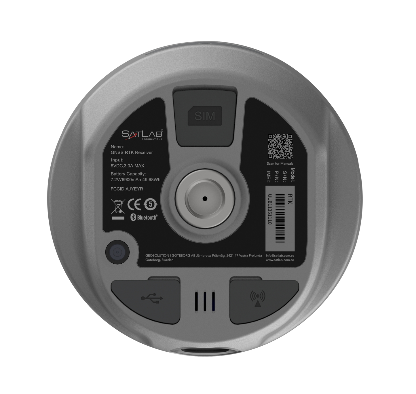 PAQUETE GNSS BASE SL900 CON RADIO EXTERNO, MÓVIL EYR